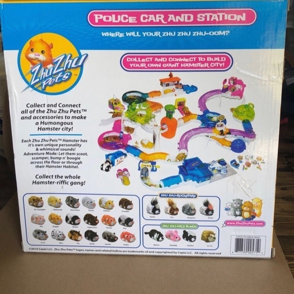 Zhuzhu Pets Police Car And Station With Authentic Car. New! - Picture 7 of 8